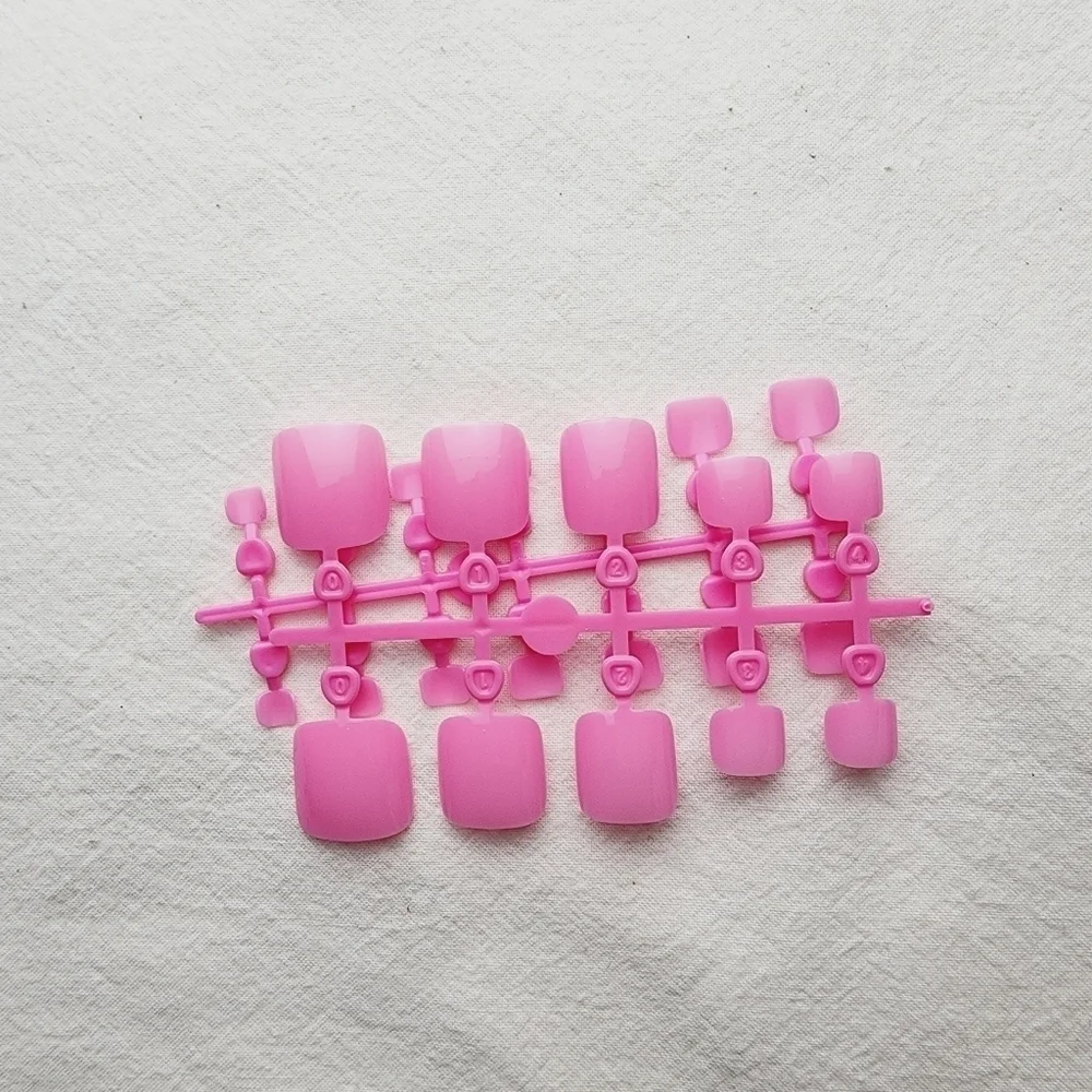 24 Pieces Fake Toe press on nails